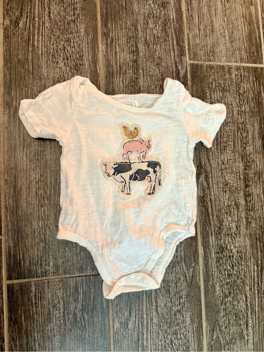 Mudpie farm baby onsie